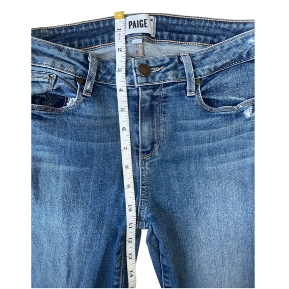 PAIGE Verdugo Skinny Crop Distressed Jeans - Size 29 - Picture 9 of 14